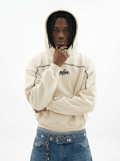 Roller Hoodie Cream-Black